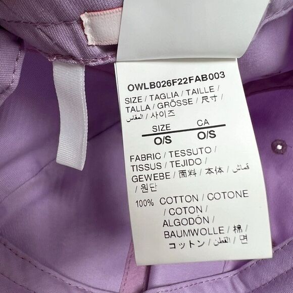 Off-White Seasonal Lilac Cap Hat One Size